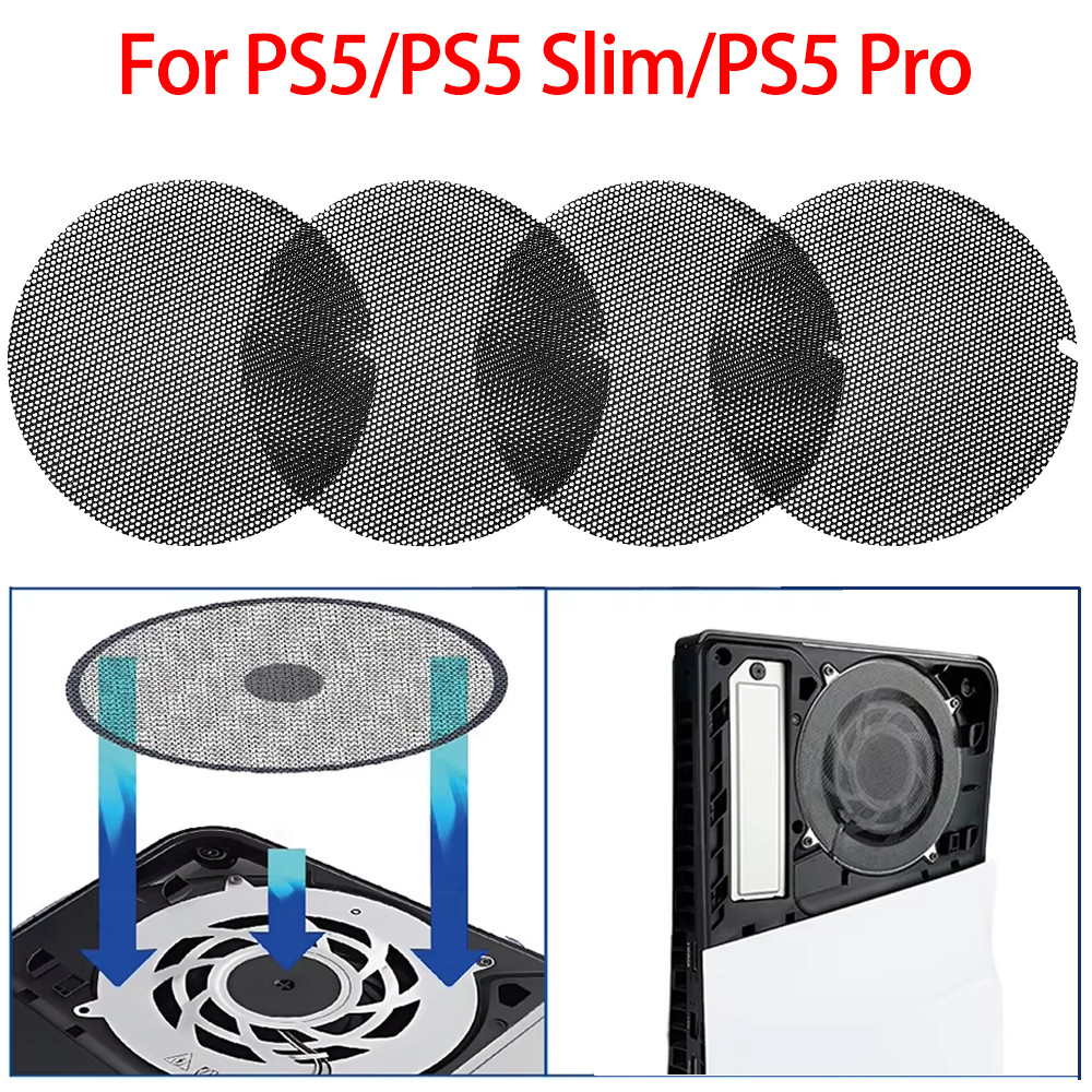 2/4pcs สําหรับ PS5/PS5 Slim/PS5 Pro คอนโซลกรองฝุ่นตาข่ายกันฝุ่นฝาครอบ Breathable Protector สําหรับ PS5 อุปกรณ์เสริม