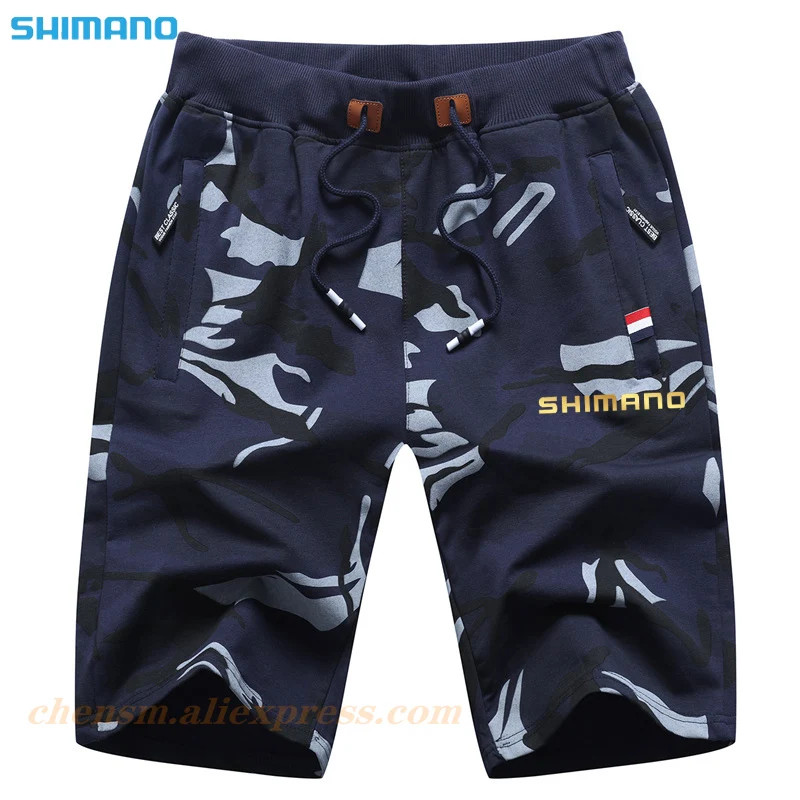 SHIMANO ชิมาโน่ กางเกงตกปลากางเกงขาสั้น ม-5เอ็กแอล ลําลองพรางแห้งเร็วตกปลากางเกงกางเกงชายหาดตกปลาขี่