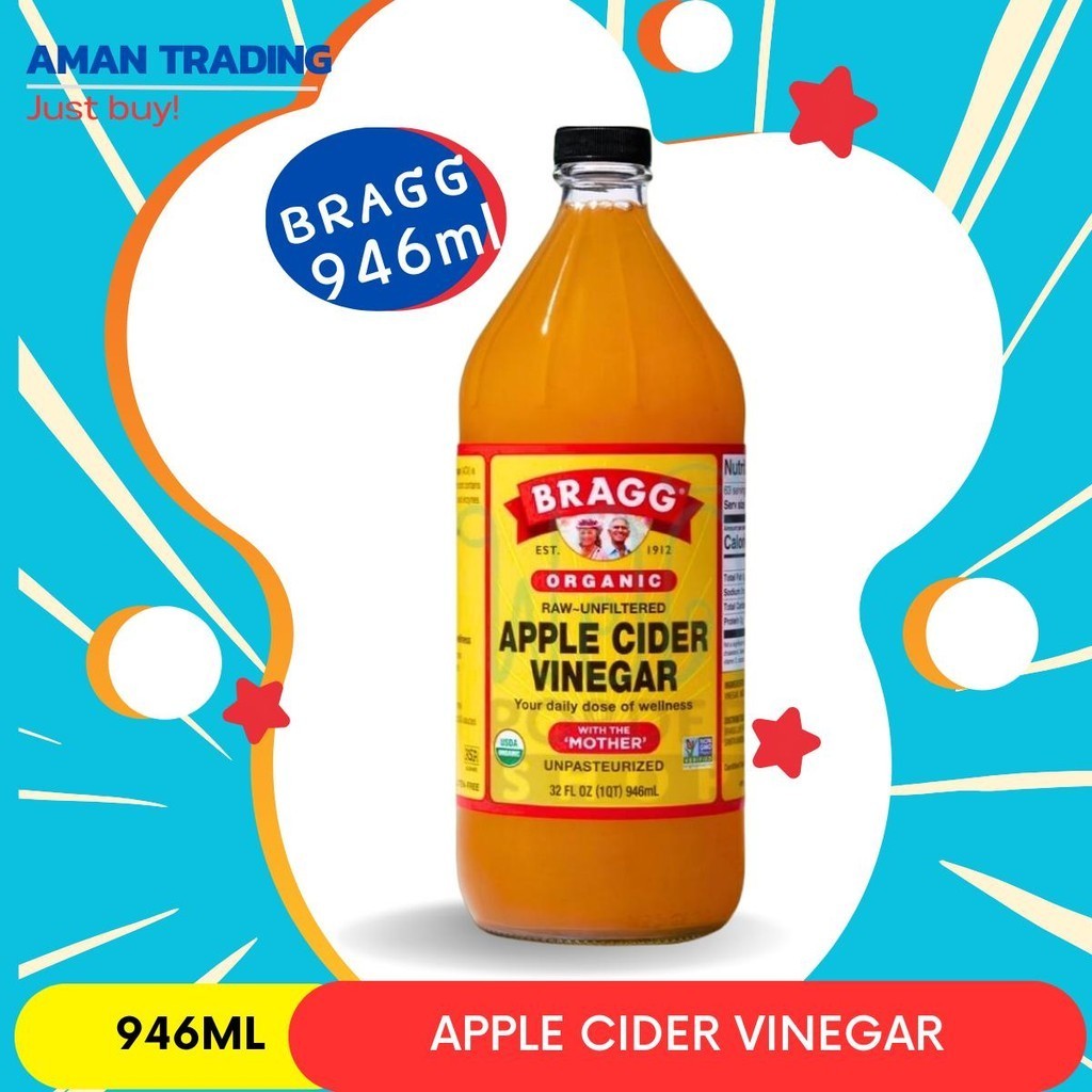 946ml bragg  ACV  แบรค น้ำส้มสายชูหมักจากแอปเปิ้ล