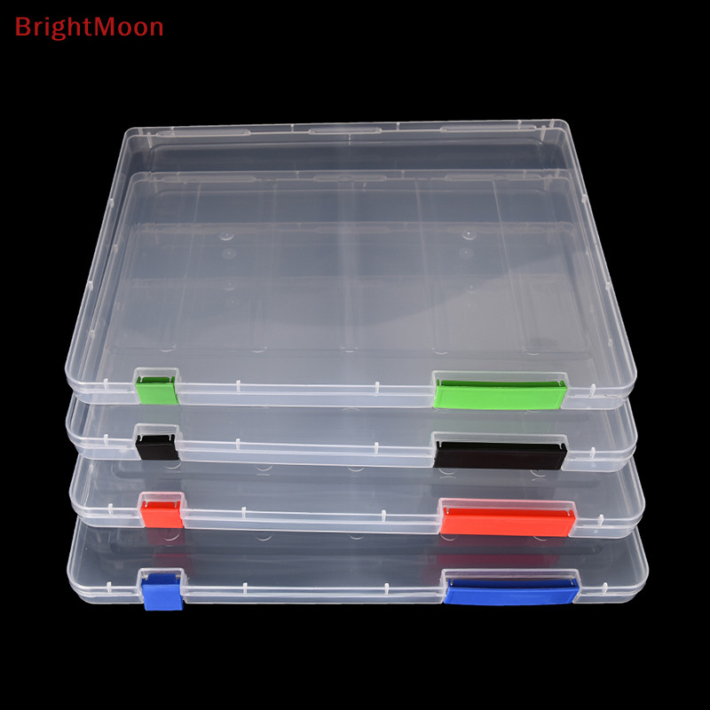 Brightmoon กล่องพลาสติกใส ขนาด A4 สําหรับใส่เอกสาร