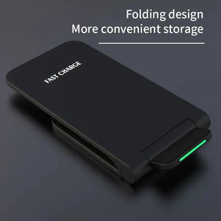 (หุ้นไทยพร้อม) แท่นชาร์จโทรศัพท์ไร้สาย 60W แบบพับได้ ชาร์จเร็ว