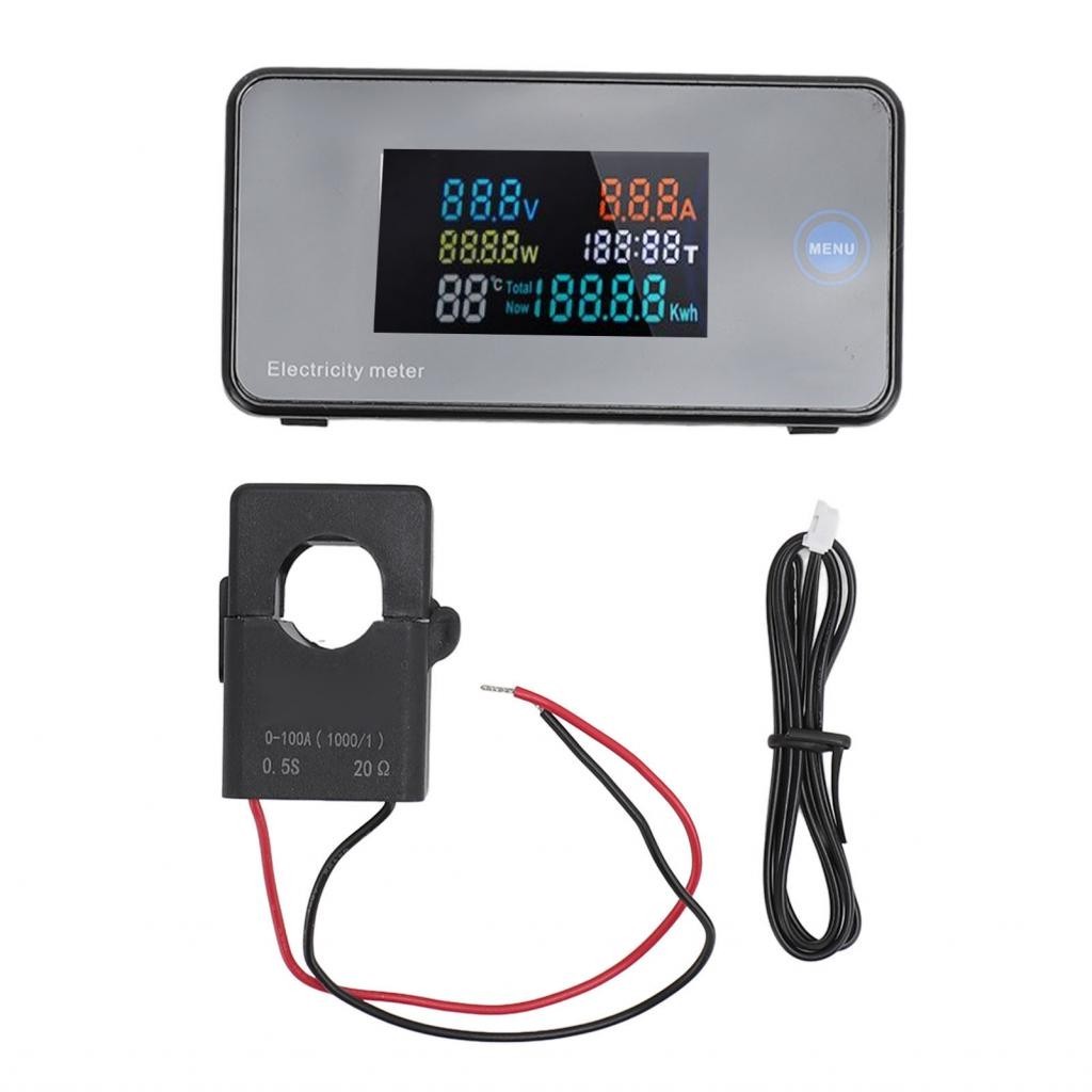 AC Digital Voltmeter Ammeter LCD Display Voltage Current Meter Digit