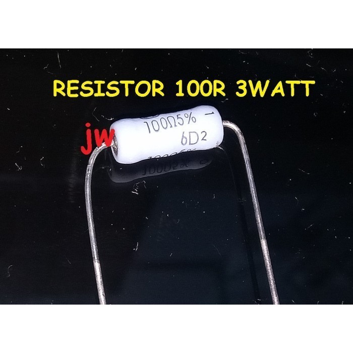 ชิ้นส่วนเครื่องมือ RESISTOR 100R 3 วัตต์ 100 โอห์ม