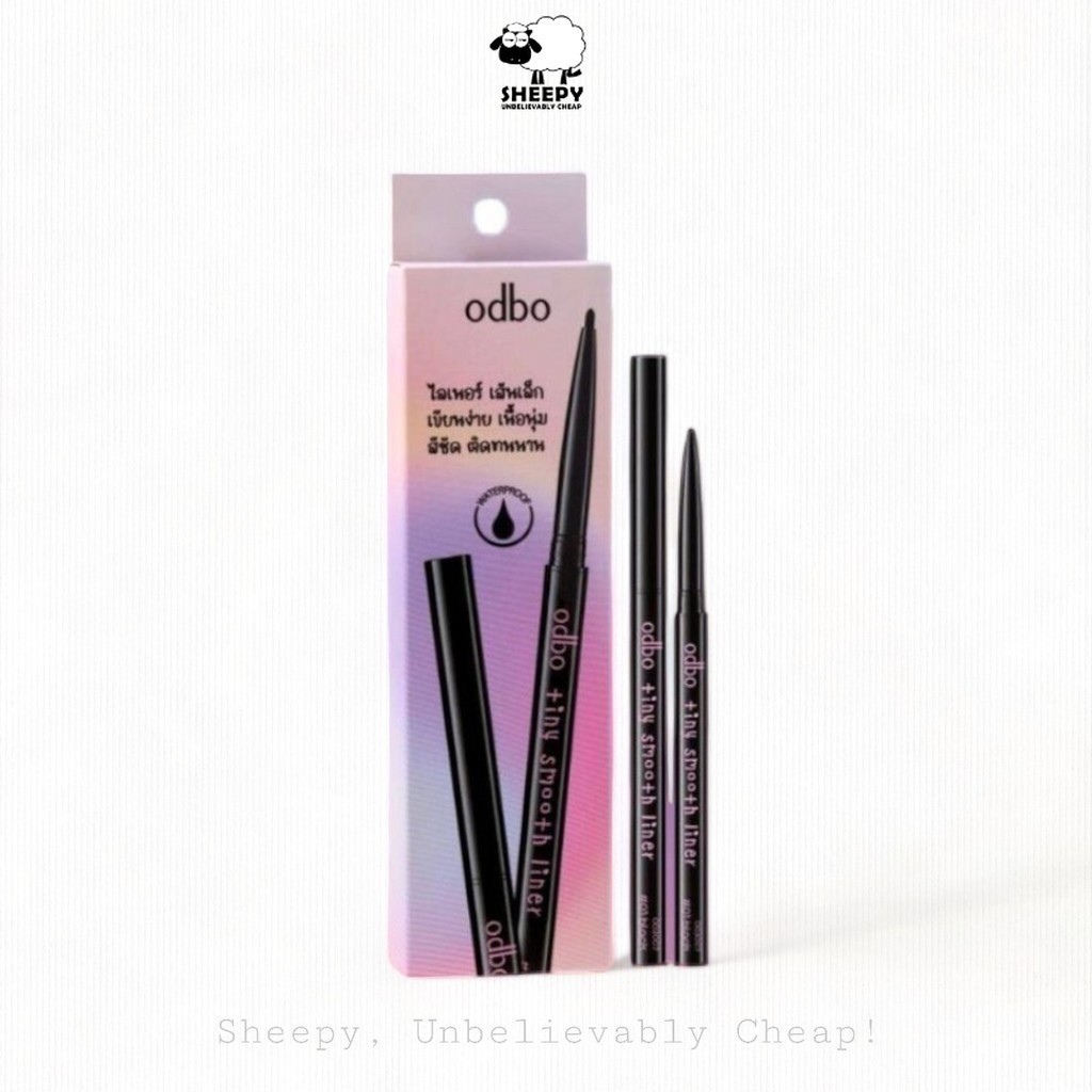 อายไลเนอร์ สูตรกันน้ำ เนื้อนุ่ม เขียนลื่น odbo TINY SMOOTH LINER (OD3007)