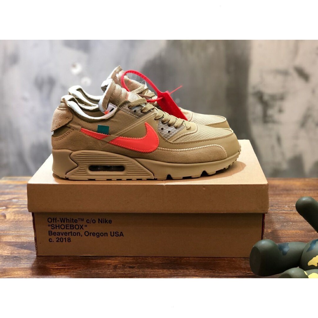 Nike X OFF-WHITE NIKE Air MAX 90 OW Limited Air Cushion AA7293-200 Shoes and Shoes