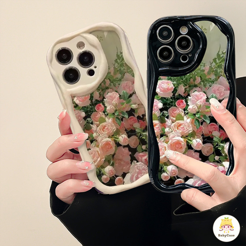 เคสดอกไม้ Tpu แบบนุ่มลายดอกไม้สดเข้ากันได้สำหรับ iPhone 15 11 13 12 14 Pro Max 7Plus XR X XS Max7 8 Plus