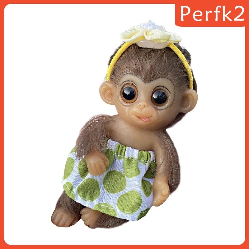 [Perfk2] ตุ๊กตาเด็กทารก แบบซิลิโคน กันน้ํา ขนาด 6 นิ้ว สําหรับตกแต่ง