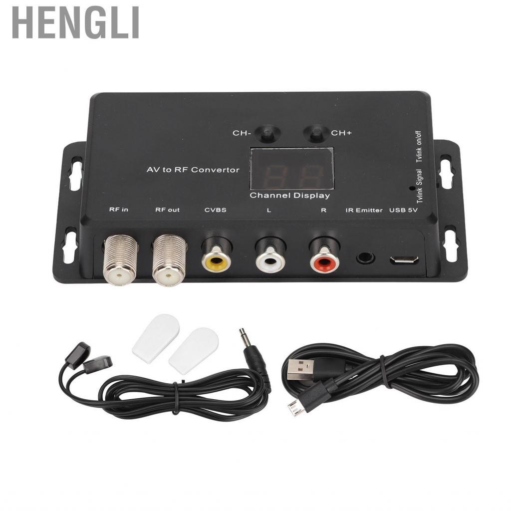 Hengli TV Link Modulator RF UHF Coaxial To And Converter AV