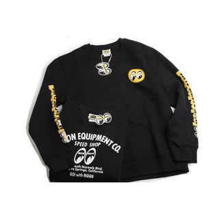 พร้อมส่ง MOONEYES เสื้อกันหนาว คอกลม ผ้าฝ้ายแท้ พิมพ์ลายหน้า…