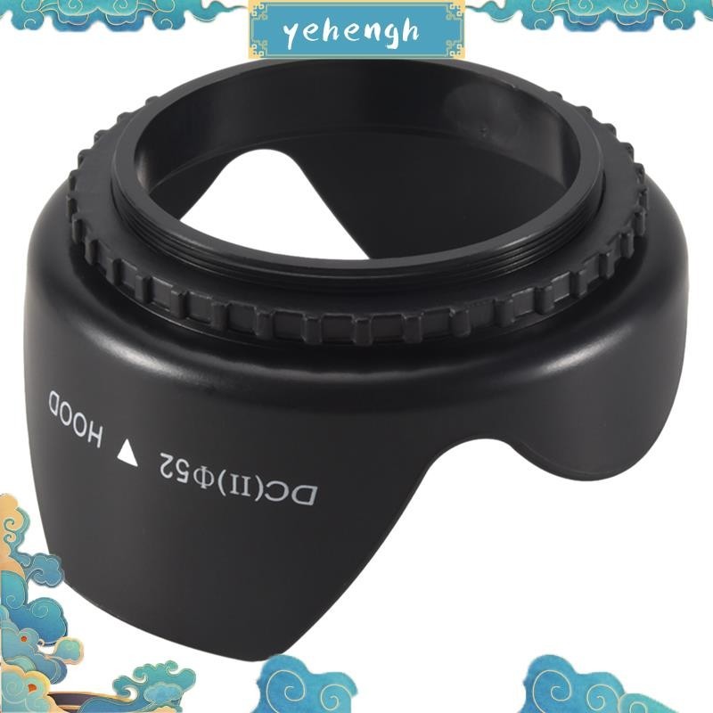 เลนส์ฮู้ด ลายดอกไม้ 52 มม. สําหรับ Nikon D5200 D5100 D3200 kit F3.5-5.6G yehengh