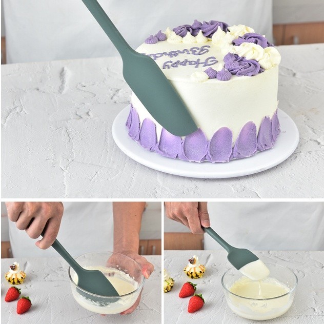 ไม้พาย ช้อนพาย ไม้ปาดครีม พายทาเนย แปรง ซิลิโคน Earth Tone Collection มีหลายขนาด หลายสี ให้เลือก - รูปที่ 3