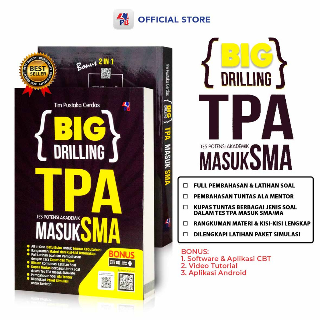 หนังสือทดสอบศักยภาพทางวิชาการ TPA : Big Drilling TPA Enter SMA+Bonus Android App 2in1