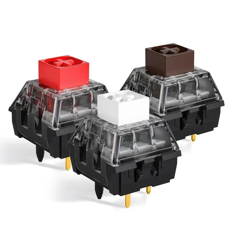 Kailh Box V2 5Pin Switch - สีขาว/น้ําตาล/แดง Linear Tactile สําหรับคีย์บอร์ดแบบกลไก DIY Custom