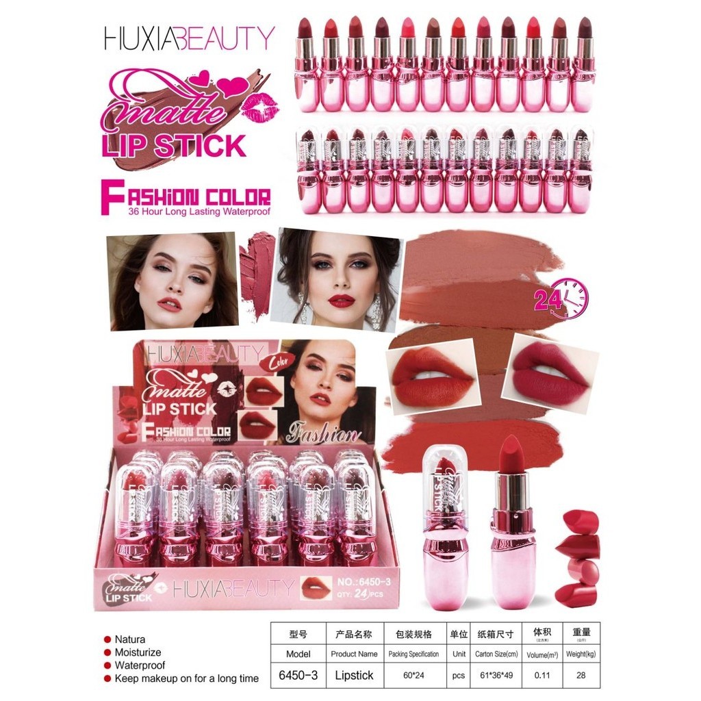 ราคาส่ง/ยกถาด ลิปหมุน สีสวยๆๆสด มาใหม่พร้อมส่ง3รุ่น ทางร้านขออนุญาติคละไป โทนสีสวย ติดทนนาน สีชุ่มชื่น ธรรมชาติกันน้ำ