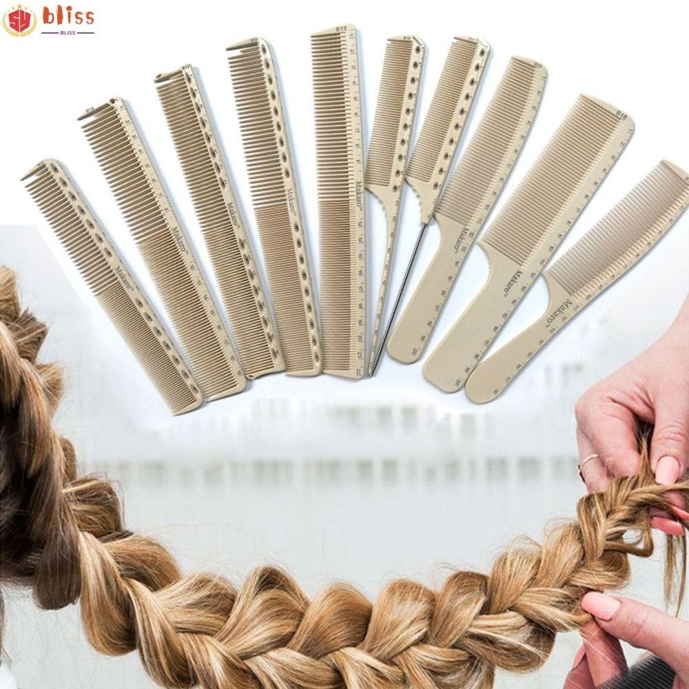 Blliss หวีตัดผม เครื่องมือร้านทําผม ไม้บรรทัด หวีเลเซอร์ทําผม