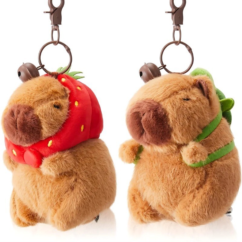 พวงกุญแจ จี้ตุ๊กตาการ์ตูน Capybara Kapila น่ารัก สําหรับแขวนกระเป๋า