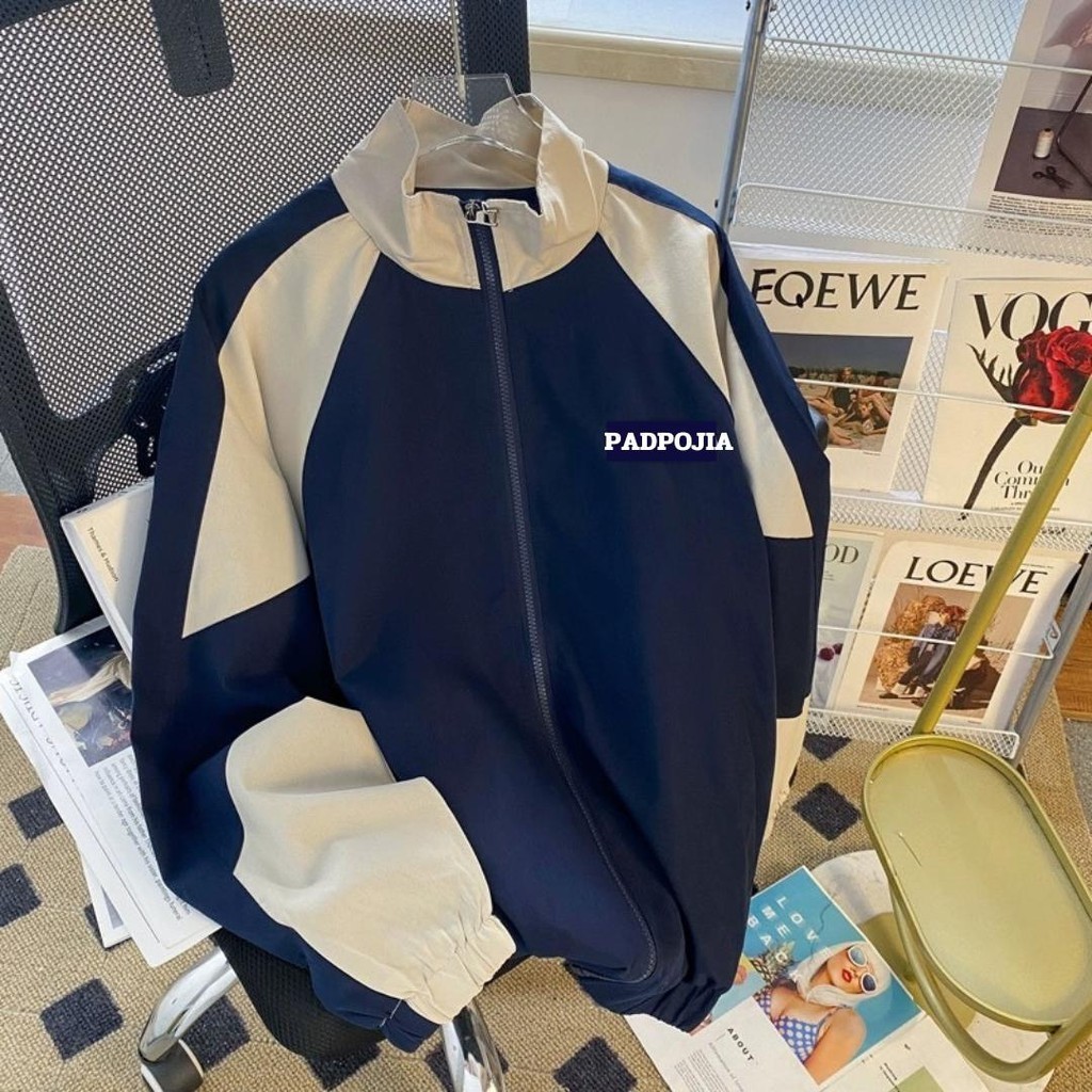 MNO.9  Jackets 6015 เสื้อแจ็คเก็ตผ้าร่ม มีซิป มีซับใน Man ผู้ชาย Clothing กรม