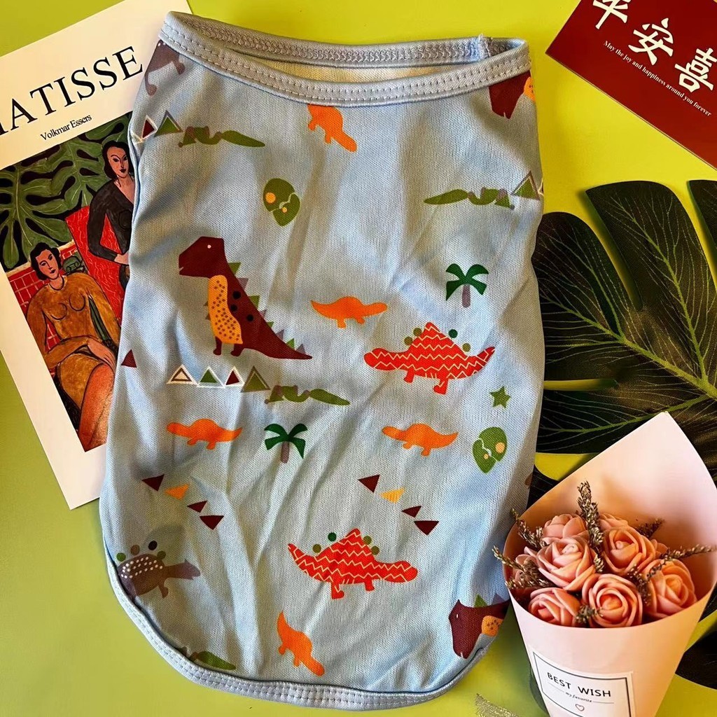 เสื้อกั๊ก ขนาดเล็ก ระบายอากาศได้ดี สไตล์ฝรั่งเศส แฟชั่นฤดูใบไม้ผลิ และฤดูร้อน สําหรับสัตว์เลี้ยง สุนัข - รูปที่ 5