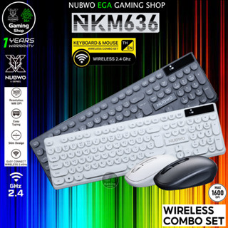 🎮 GAMING NUBWO NKM-636 KEYBOARD & MOUSE WIRELESS COMBO SET ค…