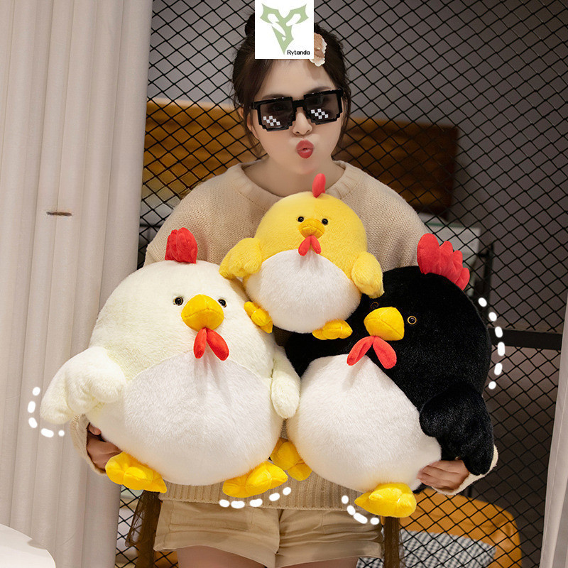 ✨จัดส่งที่รวดเร็ว✨หมอนตุ๊กตานุ่ม รูปการ์ตูนไก่น่ารัก เหมาะกับของขวัญวันเกิด สําหรับตกแต่งบ้าน