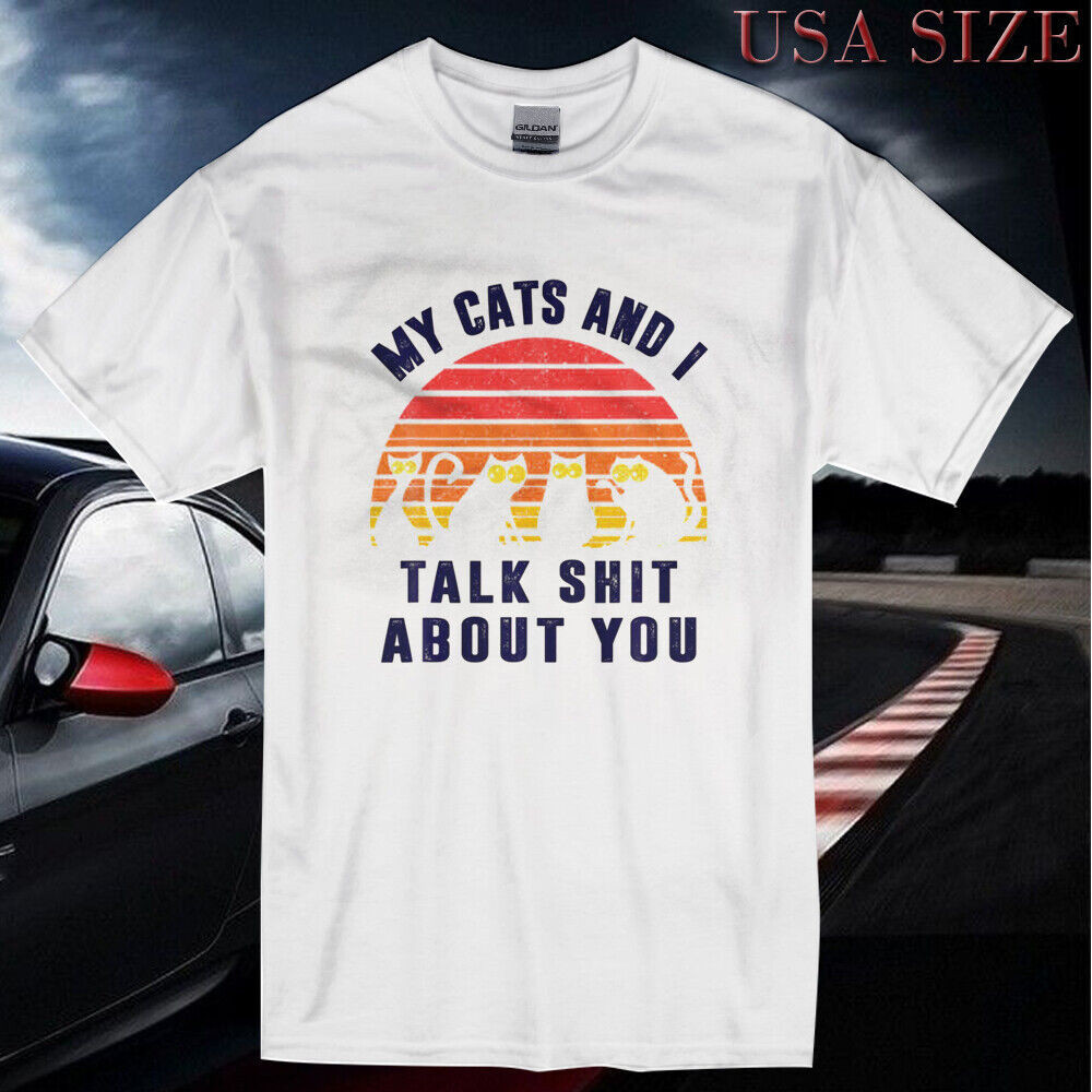 เสื้อยืดผู้ชายโลโก้ My Cats And I Talk
