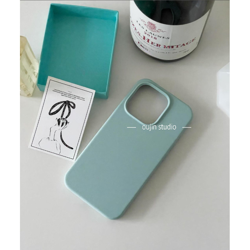 เคสโทรศัพท์มือถือ ซิลิโคนนิ่ม กันกระแทก กันสิ่งสกปรก เรียบง่าย สไตล์เกาหลี สําหรับ 15pro 14promax 13 12 11