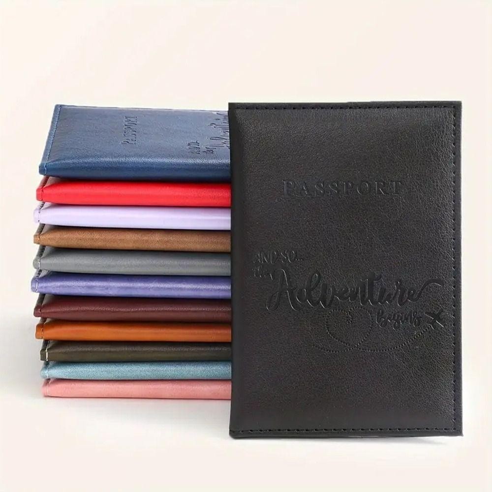 UUMIR ปกหนังสือเดินทาง, หนัง PU Multi-Card Passport Holder, แฟชั่นกันน้ําบัตรเครดิต Protector Cover Travel