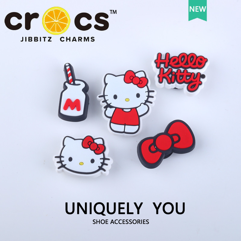 Hello kitty Jibbitz crocs charm แท้ น่ารัก เด็กผู้หญิง แฟชั่น รองเท้า อุปกรณ์เสริม