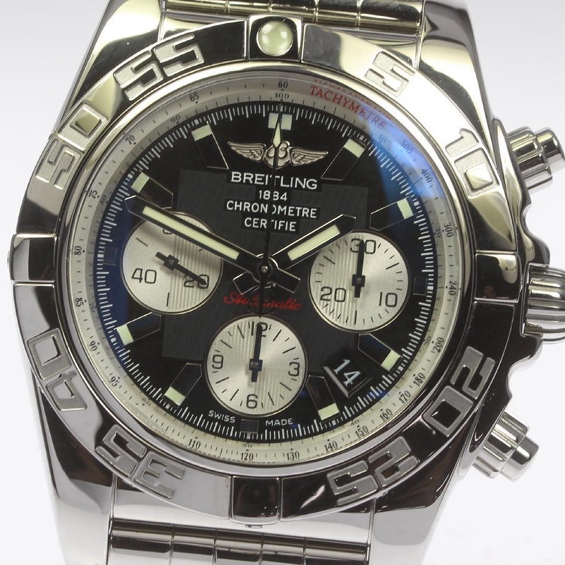 Breitling Chronograph นาฬิกาข้อมืออัตโนมัติ AB0110 สําหรับผู้ชาย