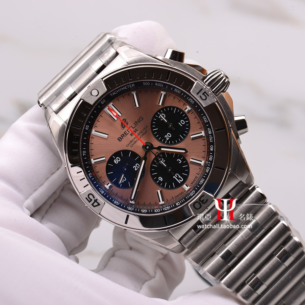 Breitling นาฬิกาข้อมือโครโนกราฟ สายสแตนเลส ขนาด 42 มม. สําหรับผู้ชาย0134101K1a1