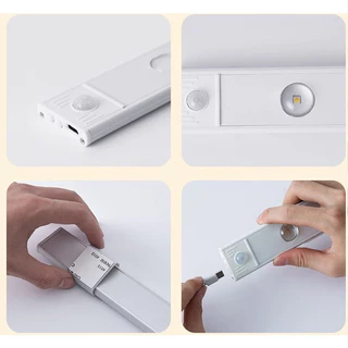 ไฟเซ็นเซอร์ LED ไร้สาย ไฟติดกล่องโมเดล USB สามารถปรับสี ไร้สาย 3 สี ตู้โชว์โมเดล