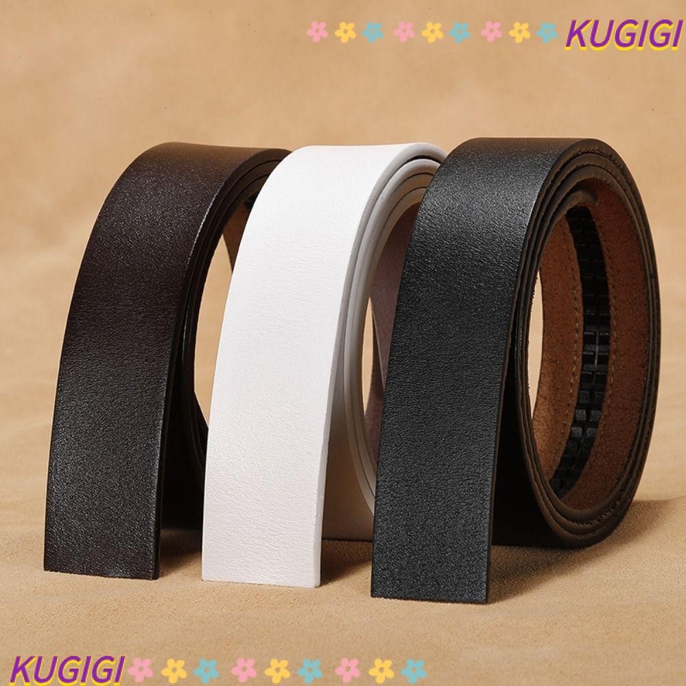 Kugigi สายเข็มขัดหนังแท้ ทนทาน แบบเปลี่ยน DIY 3.5 ซม.