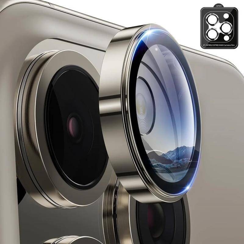 Iphone11 11Pro 11ProMax 9H โลหะ อลูมิเนียม กระจกนิรภัย เลนส์กล้อง สําหรับ iPhone 11 Pro Max ป้องกันรอยขีดข่วน โทรศัพท์ กล้อง เลนส์ ป้องกัน