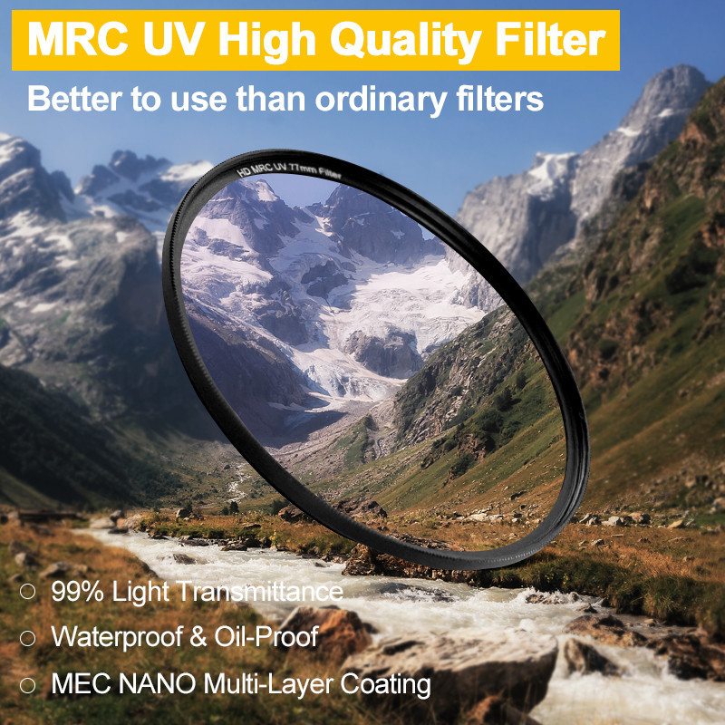 Mrcuv ฟิลเตอร์เลนส์กล้อง UV อัลตร้าไวโอเล็ต 40.5 49 52 55 58 62 67 72 77 82 มม. สําหรับ Canon Nikon Sony Pentax