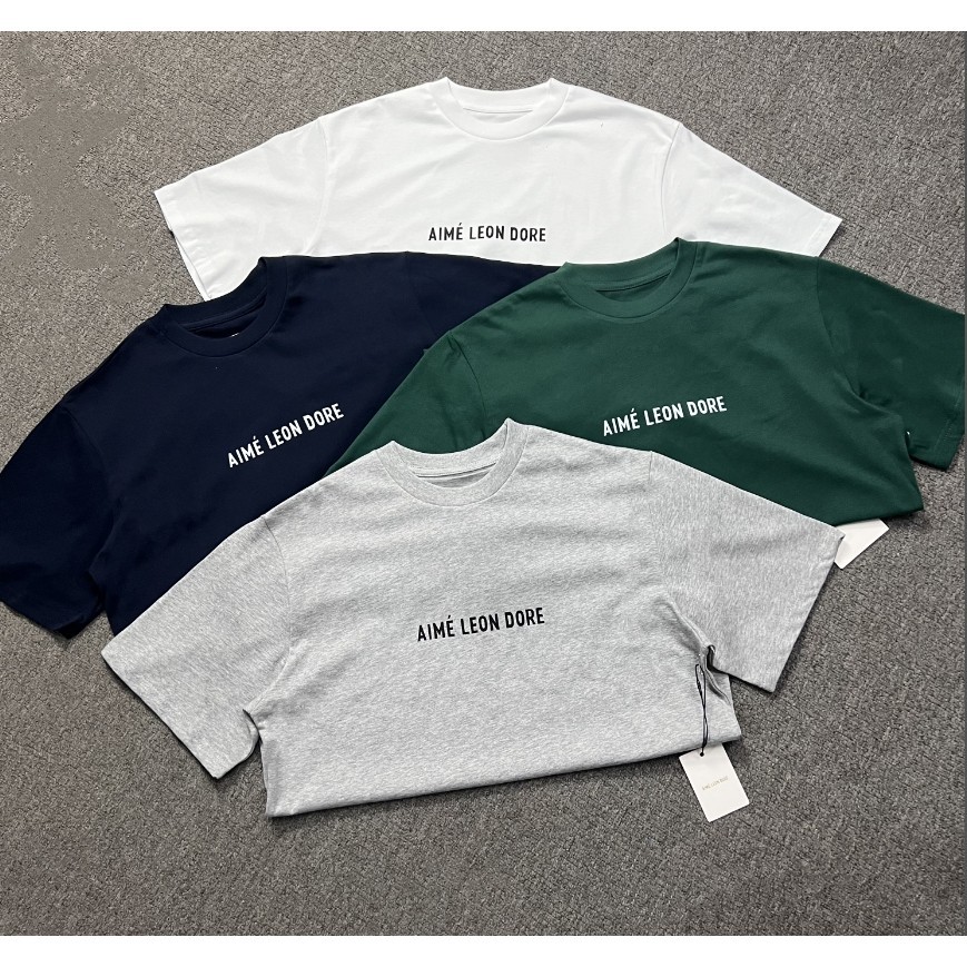 Aim * e เสื้อยืดแขนสั้นลําลอง พิมพ์ลายโลโก้ ขนาดเล็ก สไตล์เรโทร