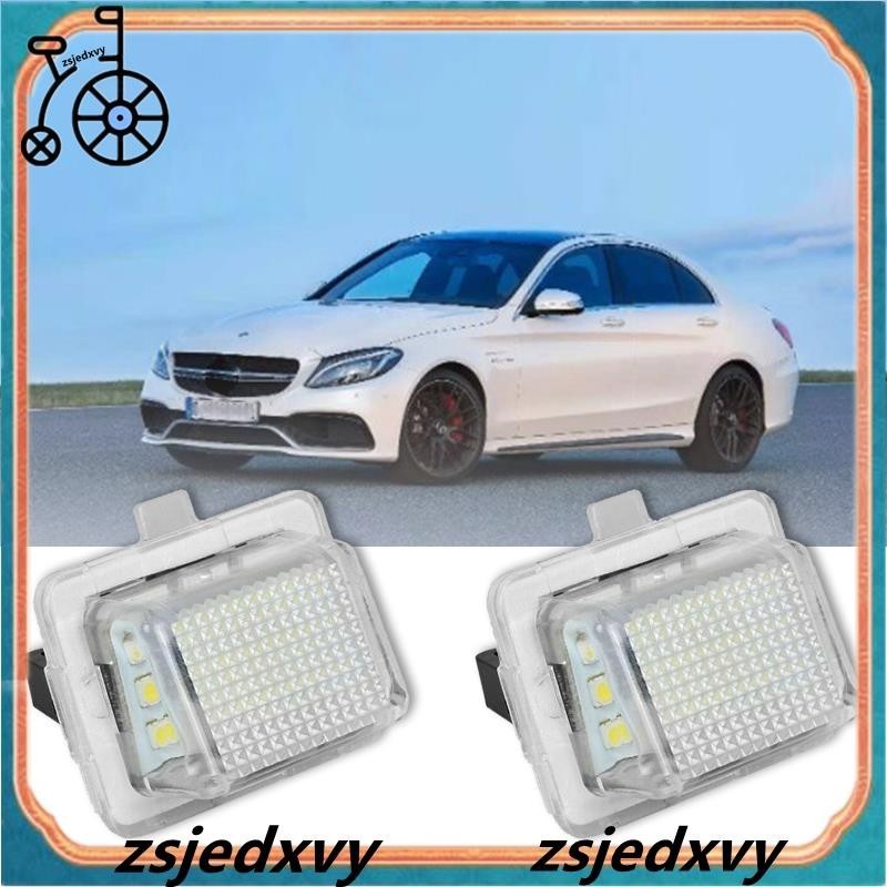 [zsjedxvy] ไฟป้ายทะเบียนรถยนต์ Led 18 ดวง สีขาว สําหรับ Mercedes-Benz W204 W212 W216 W221 W207 2 ชิ้