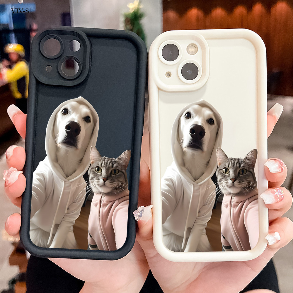 VIVO V29 V27 V27E V25 V25E V23 V23E V15 V11i V5 V5S S1 Lite Pro 4G 5G เคสวีโว่ สำหรับ Cats Dogs Grou