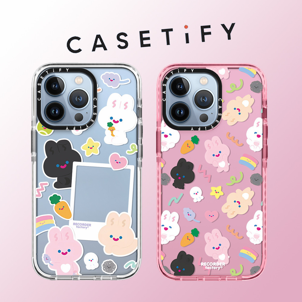 Caseti กราฟฟิตีการ์ตูนน่ารักกระต่ายTPUเคสโทรศัพท์สําหรับiPhone 15 Pro Max 14 ProMax plus 13 12 12Pro 12PM 11PRO XRกันกระแทกโทรศัพท์ขอบนุ่มกรณีโทรศัพท์มือถือป้องกันกรณี