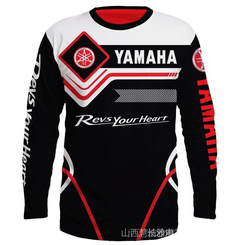เสื้อยืดพิมพ์ลาย 3D แขนยาวสไตล์ใหม่ Yamaha จาก S ถึง 3XL BULQ 5DQQ