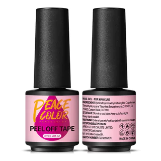 PEACE COLOR ( PEEL OFF TAPE ) น้ำยา ทาขอบเล็บ กันเลอะ กันสีเจลเลอะขอบเล็บ 8ml. / อุปกรณทำเล็บ
