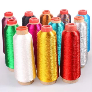 ด้ายปักครอสสติตช์ โลหะ สีทอง และสีเงิน สําหรับคอมพิวเตอร์ DIY