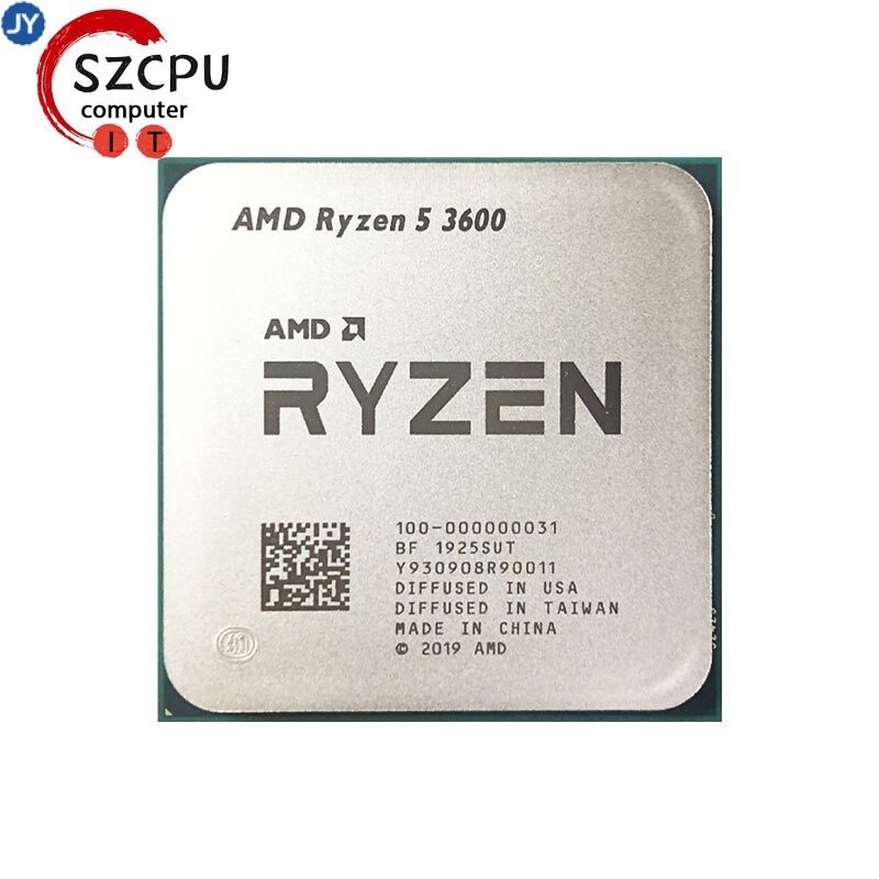 【พร้อมส่ง】โปรเซสเซอร์ Cpu AMD Ryzen 5 3600 R5 3600 3.6 GHz Zen 2 0.007 six-core 12 เกลียว 7nm 65W L3 = 32m 100-000000031 ซ็อกเก็ต AM4