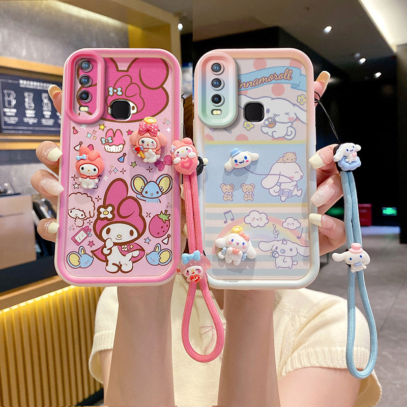 เคสวีโว่ y11 เคส vivo y17 เคสโทรศัพท์สําหรับ  กรณี vivo y12 y15y17 u10 ปกน่ารัก 3D ตุ๊กตา