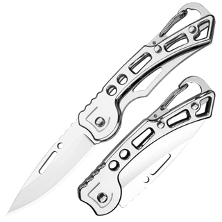 มีดพับพกพา มีดพับเดินป่า สแตนเลส Outdoor Folding Knifeป้องกันตัว