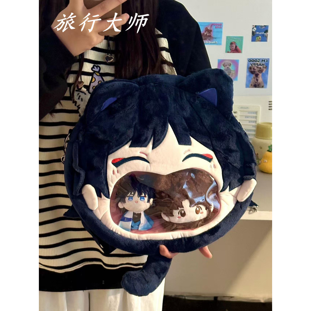 【In stock】 สไตล์ญี่ปุ่น DIY อนิเมะ กระเป๋าเป้ y2k bag knackbag กระเป๋า haikyuu  itabag ตุ๊กตาเกาะ  p