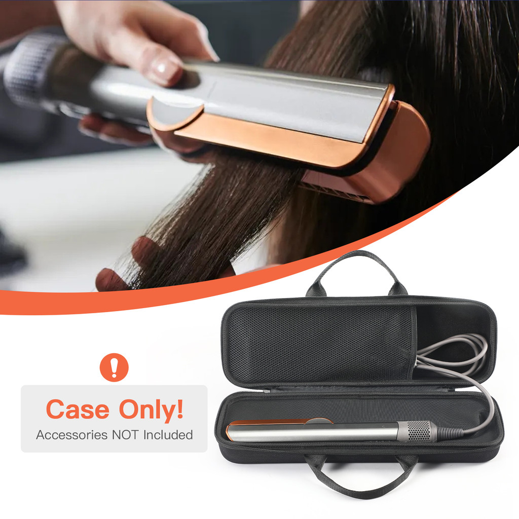 กระเป๋าเดินทางกันกระแทกสําหรับ Dyson Airstrait/Corrale เครื่องหนีบผม, กันน้ํา Anti-Scratch Storage Organizer, แบบพกพาทนความร้อนกระเป๋ามีซิป