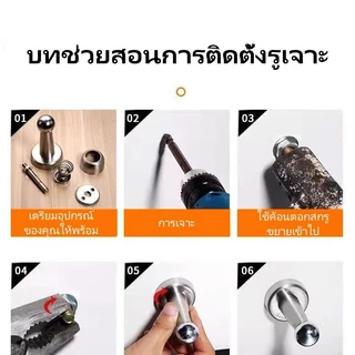 Featured ที่กั้นประตูสแตนเลสแบบไม่ต้องเจาะ/ที่กั้นประตูแม่เหล็ก/ที่กั้นประตูป้องกันเสียงรบกวน