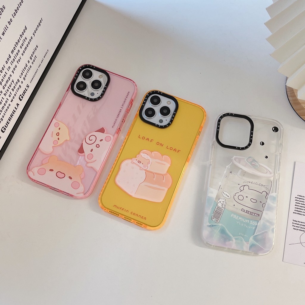 【Bread Mouse Soda Water】เคสโทรศัพท์มือถือซิลิโคน TPU แบบนิ่ม ลายการ์ตูน สําหรับ Iphone 15Plus 11 12 13 14 15promax