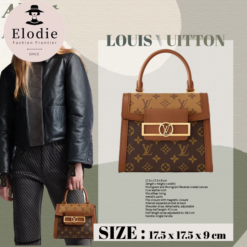 หลุยส์วิตตอง Louis Vuitton DAUPHINE CAPITALE Handbags LV Bags กระเป๋าสะพายข้างผู้หญิง
