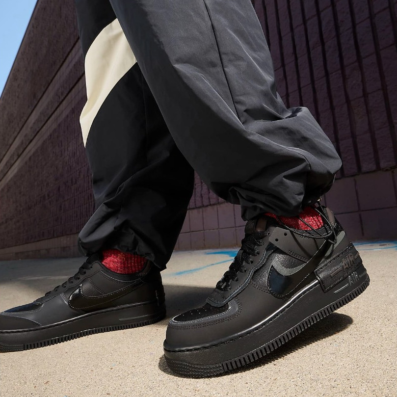 ♞,♘,♙(ของแท้100%) NIKE Air Force 1 Shadow ผ้าใบ Nike ของแท้ 100% รองเท้า Hot sales